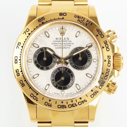 Rolex Cosmograph Daytona Meteorite Dial Automatic Chronograph 4130 롤렉스 코스모그래프 데이토나 운석 다이얼 오토매틱 크로노그래프 4130 골드베젤