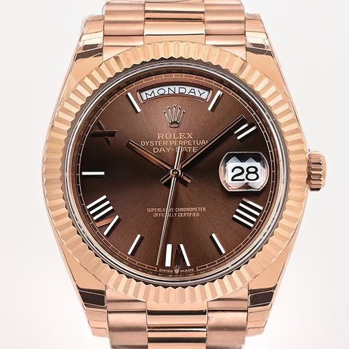Rolex Day-Date 40 Everose Gold Roman Dial | 롤렉스 데이데이트 40 에버로즈 골드 로만 브라운다이얼