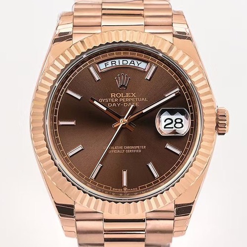 Rolex Day-Date 40 Everose Gold Roman Dial | 롤렉스 데이데이트 40 에버 로즈골드 브라운트다이얼