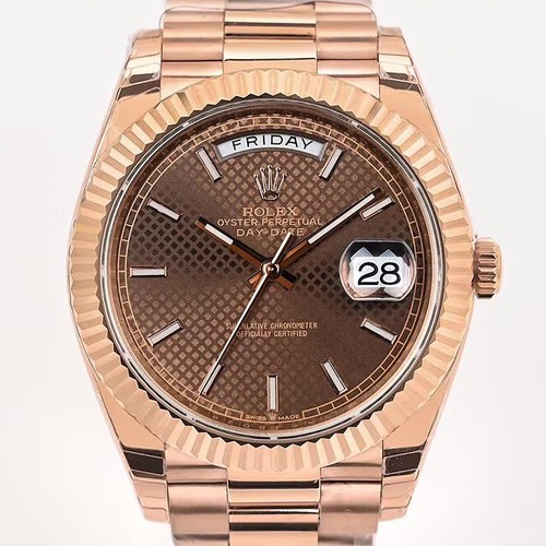 Rolex Day-Date 40 Rose Gold Chocolate Dial 로렉스 데이데이트 40 로즈골드 초콜릿 다이얼