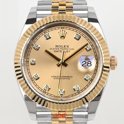 Rolex Datejust 41 Two-Tone 18K Gold Plated EW Factory 롤렉스 데이트저스트 41 투톤 18K 금도금(무변색)