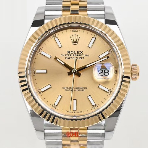 Rolex Datejust 41 Two-Tone 18K Gold Plated EW Factory 롤렉스 데이트저스트 41 투톤 18K 금도금(무변색)