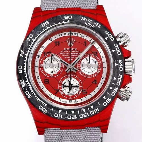Rolex Daytona Carbon Fibre Luminous Case TW Factory 롤렉스 데이토나 카본 파이버 루미너스 케이스 레드 다이얼