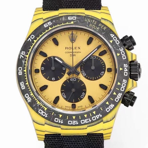 Rolex Daytona Carbon Fibre Luminous Case TW Factory 롤렉스 데이토나 카본 파이버 루미너스 옐로우 케이스 옐로우 다이얼