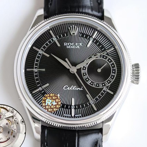 Rolex Cellini Date 39mm Automatic Watch 롤렉스 셀리니 데이트 39mm 오토매틱 실버베젤 블랙다이얼