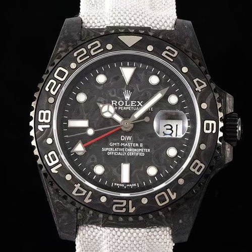 DIW Rolex GMT-Master II V3 Carbon Edition Automatic Watch DIW 롤렉스 GMT-마스터 II V3 카본 블랙 에디션 블랙다이얼 오토매틱