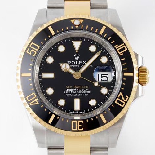 Rolex Submariner Date Two-Tone Black Dial Automatic Watch 롤렉스 서브마리너 데이트 콤비 블랙 다이얼 오토매틱 41mm
