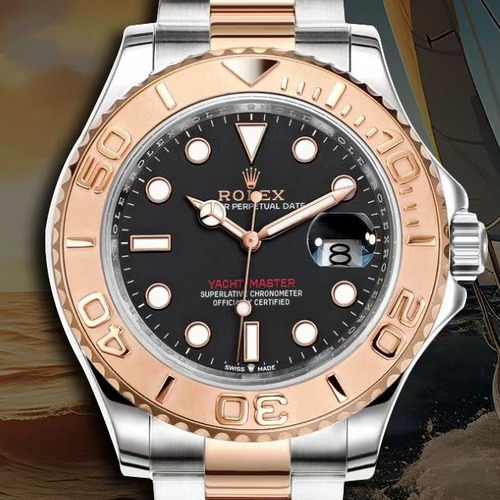 Rolex Yacht-Master 40 Rose Gold Two-Tone BLK Upgrade 롤렉스 요트마스터  로즈골드 콤비 BLK 업그레이드버전 40mm 