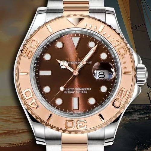 Rolex Yacht-Master 40 Rose Gold Two-Tone BLK Upgrade 롤렉스 요트마스터 로즈골드 브라운다이얼 콤비 BLK 업그레이드버전 40mm 