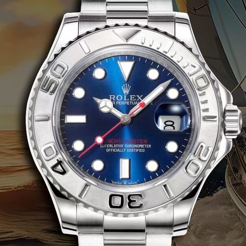 Rolex Yacht-Master 40 Rose Gold Two-Tone BLK Upgrade 롤렉스 요트마스터 실버베젤 블루다이얼 BLK 업그레이드버전 40mm 