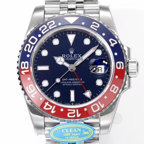 Rolex GMT-Master II Black & Grey Bruce Wayne Jubilee 롤렉스 GMT 마스터 II 브루스웨인 쥬빌리 팹시 블루40mm