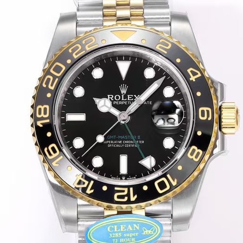 Rolex GMT-Master II Gold & Black Jubilee 롤렉스 GMT 마스터 II 골드 블랙 콤비 브루스웨인 쥬빌리