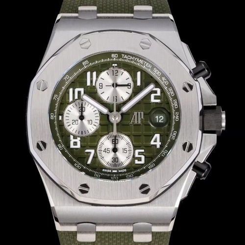Audemars Piguet Royal Oak Chronograph 오데마 피게 로열 오크 크로노그래프 26238 실버카키