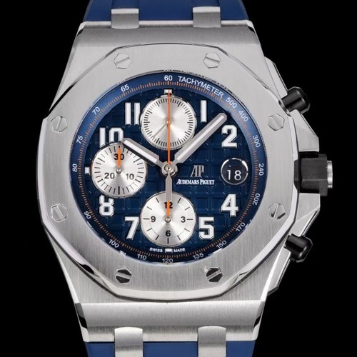 Audemars Piguet Royal Oak Chronograph 오데마 피게 로열 오크 크로노그래프 26238 실버네이비