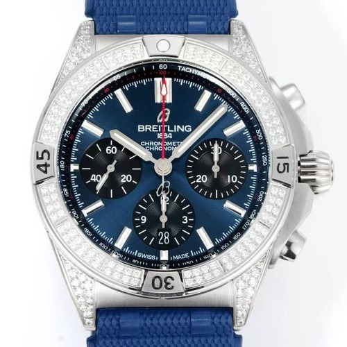 BREITLING B01 Chronograph 42mm 브라이틀링 크로노멧 다이아몬드 베젤 – BLS Factory 최고급판
