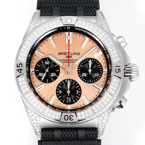 BREITLING B01 Chronograph 42mm 브라이틀링 크로노멧 다이아몬드 베젤 – BLS Factory 최고급판 브론즈