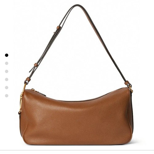 GUCCI 구찌 Half Horsebit 대형 숄더백 브라운 38cm