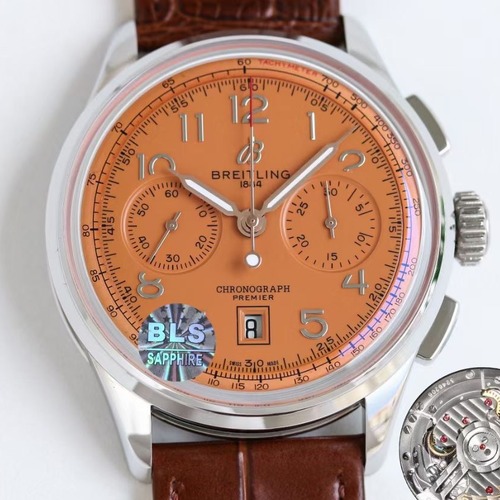 BREITLING Premier B01 Chronograph 42 브라이틀링 프리미어 B01 크로노그래프 42mm 오렌지브라운다이얼