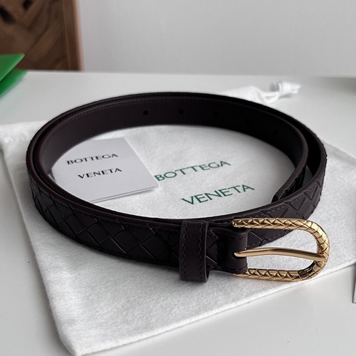 Bottega Veneta 보테가 베네타 인트레치아토 레더 슬림 여성용 벨트 2cm