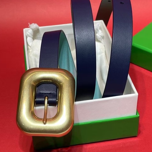 Bottega Veneta 보테가 베네타 빈티지 오벌 버클 레더 벨트 2cm