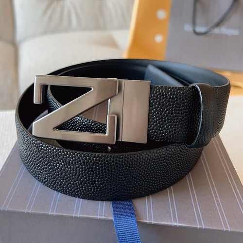 Zegna 제냐 Z 로고 리버서블 가죽 벨트