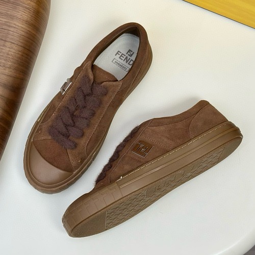 FENDI 펜디 Match 남성 레더 로우탑 스니커즈