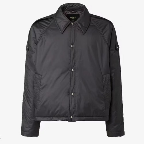 FENDI 펜디 FF 안감 디테일 블랙 와이드핏 자켓