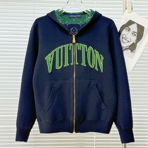LOUIS VUITTON 루이비통 Monogram Heritage 양면 후드 니트