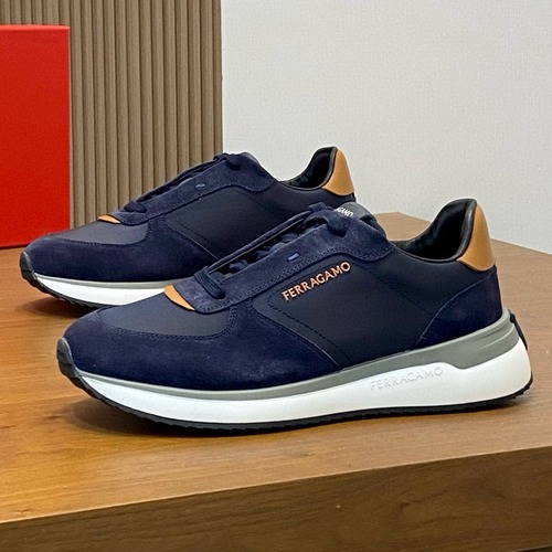 Ferragamo 페라가모 남성 소가죽 메쉬 콤비 스니커즈