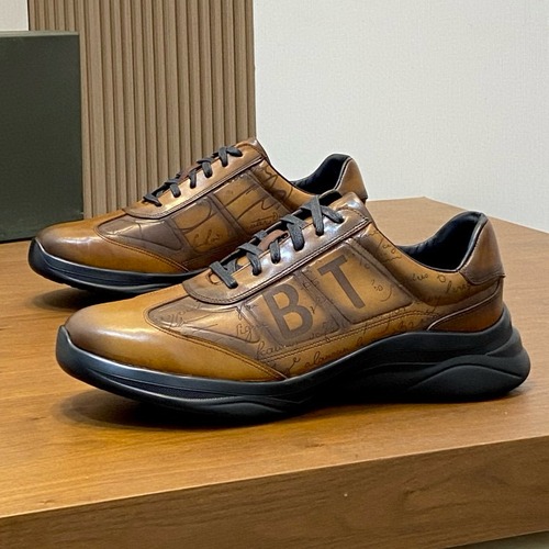 Berluti 벨루티 스크리토 로우탑 레더 스니커즈