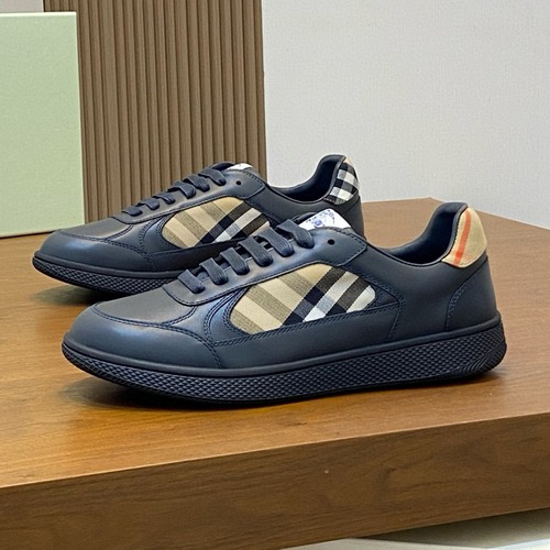 BURBERRY 버버리 체크 패턴 남성 스니커즈 (신상 블루 컬렉션)