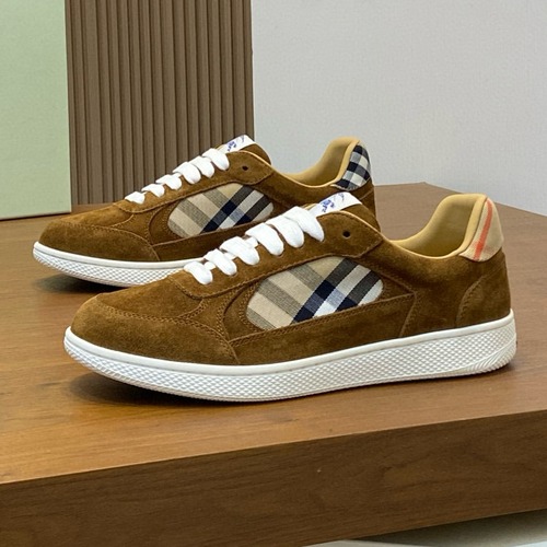 BURBERRY 버버리 체크 패턴 남성 스니커즈 (신상 블루 컬렉션)