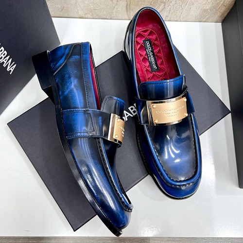 Dolce & Gabbana 돌체앤가바나 남성 로퍼 (버클 포인트 클래식 가죽 슈즈)