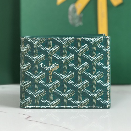 Goyard Saint-Sulpice Billfold Wallet 고야드 생쉴피스 반지갑 그린 11cm