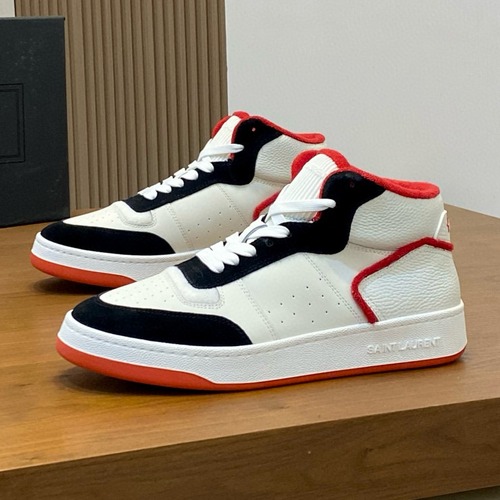 Saint Laurent 생로랑 SL/61 하이탑 가죽 스니커즈
