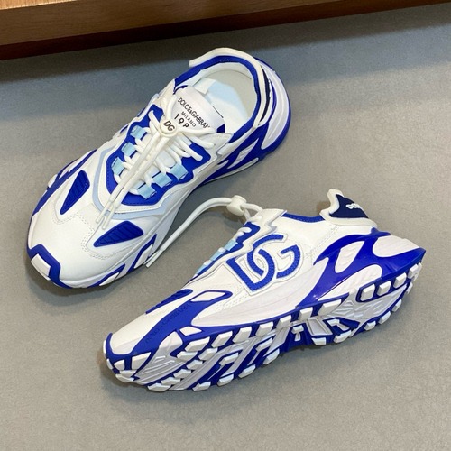 Dolce & Gabbana 돌체앤가바나 DG Cushion 남성 스니커즈 (화이트 & 블랙 믹스 디자인)