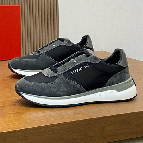Ferragamo 페라가모 남성 소가죽 메쉬 콤비 스니커즈