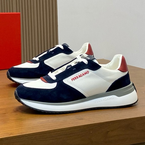 Ferragamo 페라가모 남성 소가죽 메쉬 콤비 스니커즈