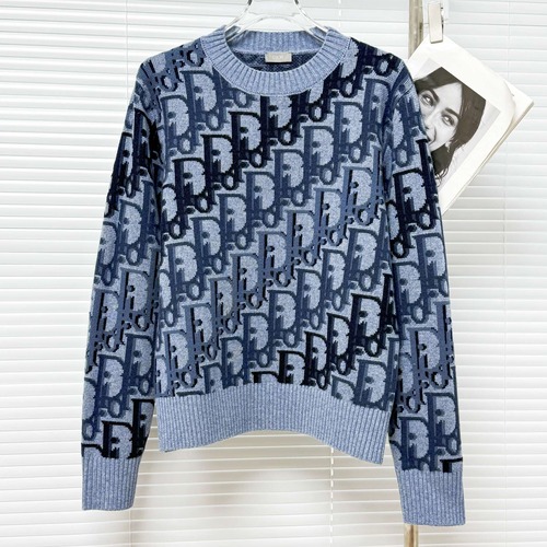 Dior 디올 로고 그래픽 라운드 니트 스웨터