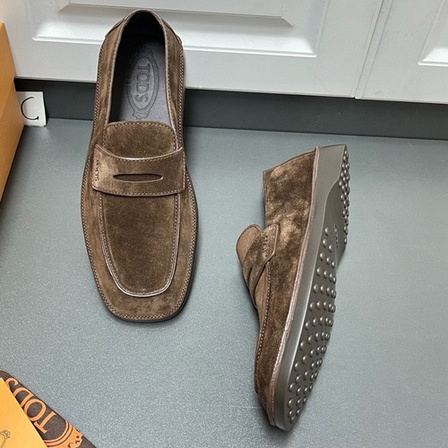 TOD’S 토즈 남성 스웨이드 고미노 로퍼 (브라운 스웨이드 드라이빙 슈즈)