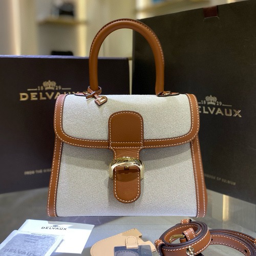 Delvaux 델보 브리앙 PM 캔버스 토트백
