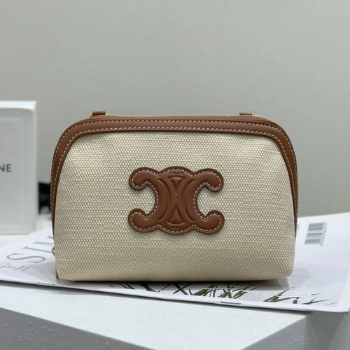 Celine 셀린느 체인 스트랩 베이지 파우치 백