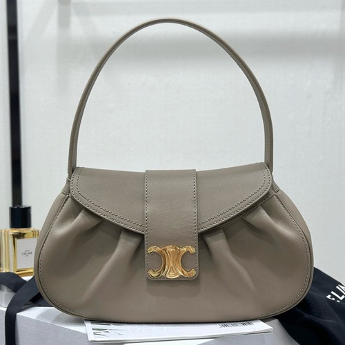 Celine 셀린느 폴리 중형 소프트 송아지 가죽 핸드백