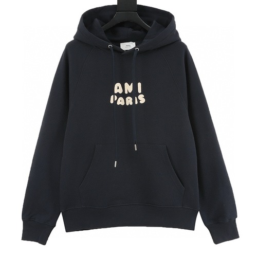 Ami 아미 25SS 자수 로고 후드 티셔츠