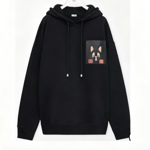 Loewe 로에베 루이스 웨인 캣 패치 오버핏 후드티