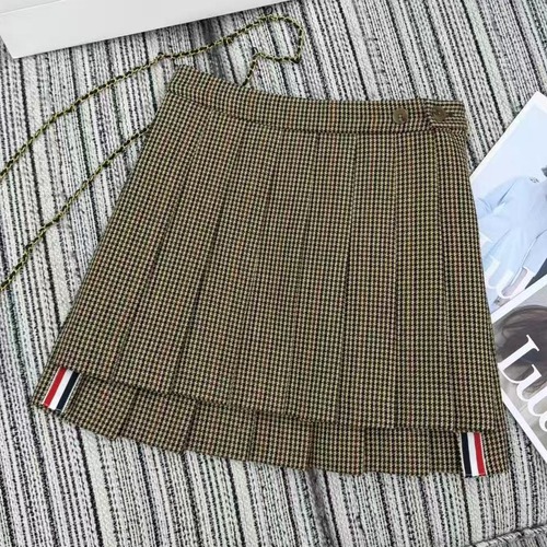 Thom Browne 톰브라운 톰 브라운 하운드투스 플리츠 미니 스커트