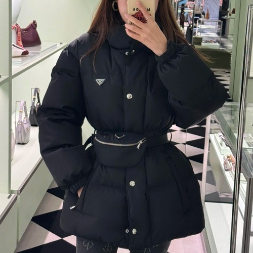 Prada 프라다 벨트 패딩 다운 점퍼