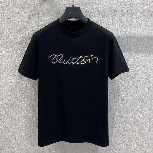 Louis Vuitton 루이비통 루이 비통 진주 장식 로고 반팔 티셔츠