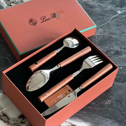 Love 로브 실목 손잡이 스테인리스 서양식 커트러리 4종 세트