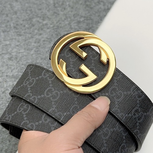 Gucci 구찌 PVC 로고 버클 벨트 4cm
